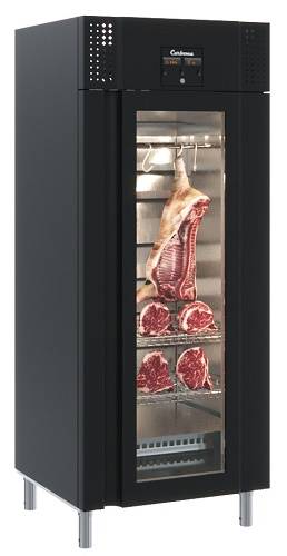 Шкаф холодильный для сыра и мяса Carboma PRO M700GN-1-G-MHC 9005 черный Шкаф холодильный для сыра и мяса Carboma PRO M700GN-1-G-MHC 9005 черный