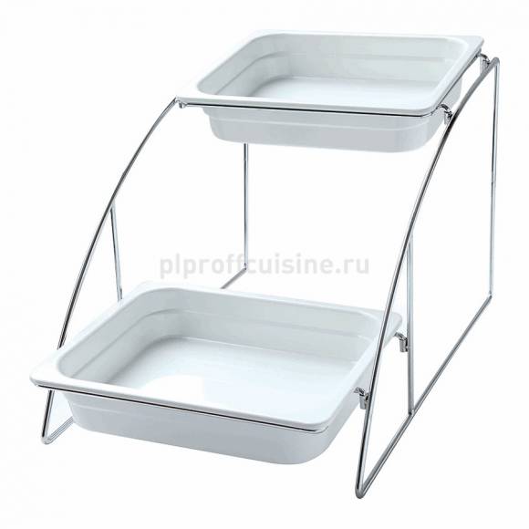 Подставка 2-ярусная для гастроемкостей GN1/2 (36х52,5х32,5см) P.L.-SUN. MWS12C  81200572 Подставка 2-ярусная для гастроемкостей GN1/2 (36х52,5х32,5см) P.L.-SUN. MWS12C  81200572