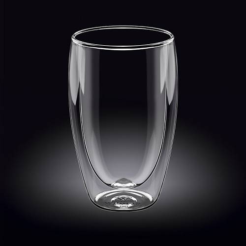 Стакан 550мл с двойными стенками Thermo Glass Wilmax 888735 Стакан 550мл с двойными стенками Thermo Glass Wilmax 888735