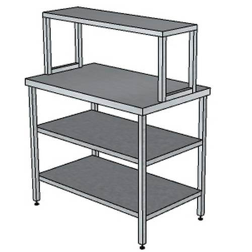 СП2ПДП стол произв.1400*700*1250 с 2-мя нижними и 1-ой верхней полками и без борта СП2ПДП стол произв.1400*700*1250 с 2-мя нижними и 1-ой верхней полками и без борта