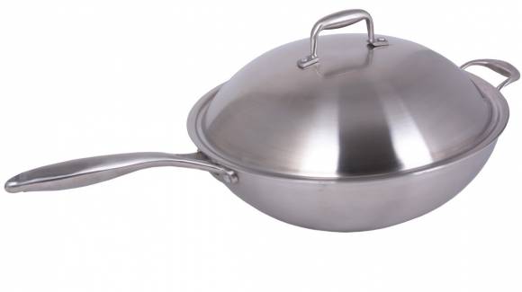 Сковорода WOK 360мм INDOKOR нерж. с крышкой, ручкой WIND36BL Сковорода WOK 360мм INDOKOR нерж. с крышкой, ручкой WIND36BL