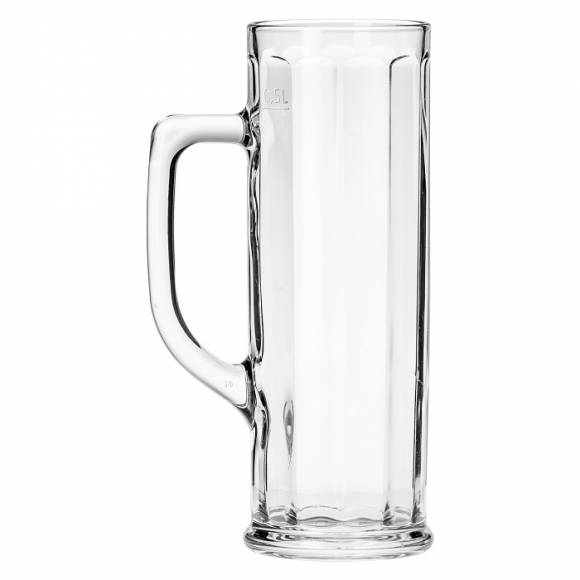 Кружка для пива 500 мл. d=75 мм. h=218 мм. с гранями Данубио Borgonovo 12004220 /6/ Кружка для пива 500 мл. d=75 мм. h=218 мм. с гранями Данубио Borgonovo 12004220 /6/