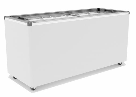 Ларь морозильный Frostor Gellar FG 600 C v25 серый с прямым стеклом