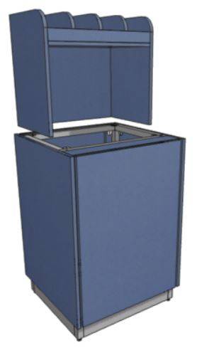 МОБ-Д-СП 700х800х1400 серия RD1 Каркас с обшивкой ЛДСП, дверь, полка для ст.приборов МОБ-Д-СП 700х800х1400 серия RD1 Каркас с обшивкой ЛДСП, дверь, полка для ст.приборов