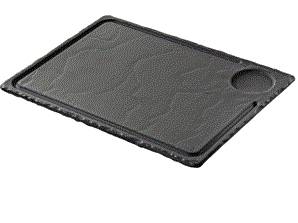 Блюдо для подачи стейка 330х240мм Базальт REVOL 647781/640614  03020921 Блюдо для подачи стейка 330х240мм Базальт REVOL 647781/640614  03020921