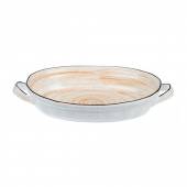 Блюдо овальное с ручками 370мм фарфор Desert Fusion P.L.  81223020 /6/ Блюдо овальное с ручками 370мм фарфор Desert Fusion P.L.  81223020 /6/