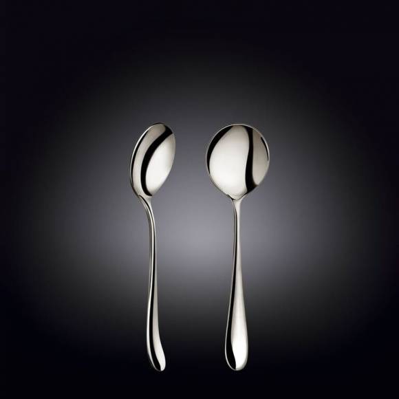 Ложка для бульона Стелла 18/10 3,5 мм 18,4 см. Wilmax 999120 /12/ Ложка для бульона Стелла 18/10 3,5 мм 18,4 см. Wilmax 999120 /12/