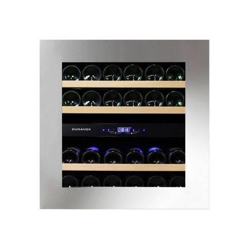 Винный шкаф компрессорный встраиваемый DUNAVOX DAB-25.62DSS.TO 2 температурные зоны Винный шкаф компрессорный встраиваемый DUNAVOX DAB-25.62DSS.TO 2 температурные зоны