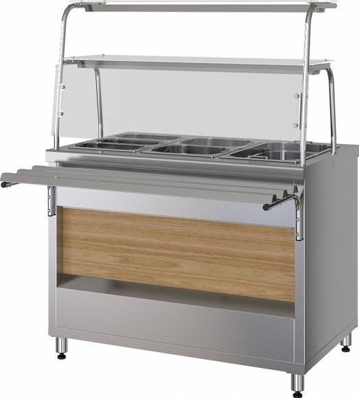 Прилавок-мармит вторых блюд МХМ ПМВЭ15 100115003 Прилавок-мармит вторых блюд МХМ ПМВЭ15 100115003