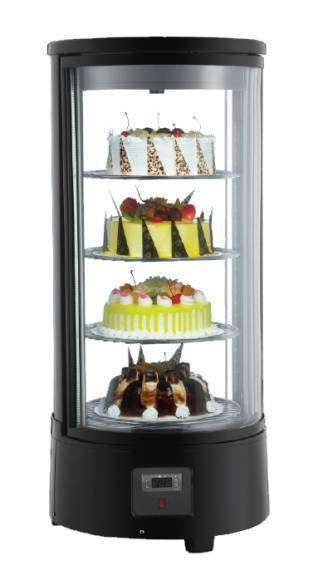 Витрина верт. холодильная настольная  кондитерская 4-ярусн. 72л Koreco RTC72 9035