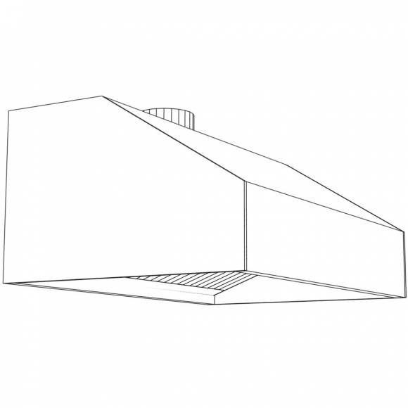 Зонт вытяжной пристенный купольный 2100*1100 Зонт вытяжной пристенный купольный 2100*1100