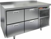 Стол морозильный Hicold GN 22/BT (R290)  4 ящика