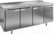Стол холодильный Hicold SN111/TN 3-двери камень Стол холодильный Hicold SN111/TN 3-двери камень