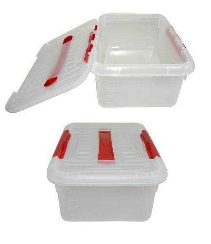 Контейнер 6л 300х230х120мм с красным зажимом MG 1706 55301 /12/ Контейнер 6л 300х230х120мм с красным зажимом MG 1706 55301 /12/