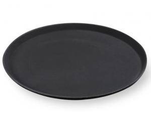 Поднос круглый 40см прорезиненный черный MGSteel 1600CTBl. 45819