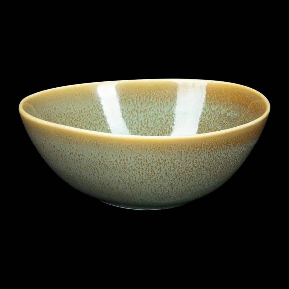 Салатник овальный 200мм Corone Primavera зеленый фк2202