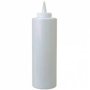 Бутылка для соуса пластиковая 700мл белая MG 57819 /24/