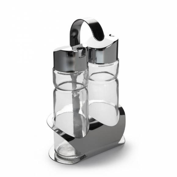 Набор для специй 2 предмета (масло, уксус) нержавеющая сталь, крюк Luxstahl [KH-232]