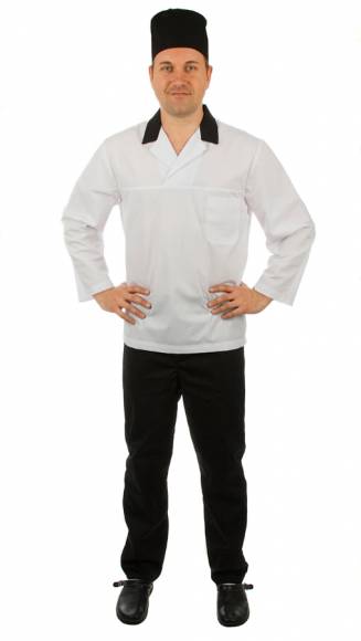 Брюки повара летние р-р 48 черные 00200  со217