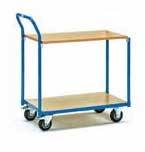 Тележка для склада ТС5 ОЛДАК 2 полки МДФ Тележка для склада ТС5 ОЛДАК 2 полки МДФ