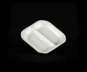 Блюдце для соуса 2 отделения Chan Wave (Classic) Ivory LQ-Q093 фк0273.