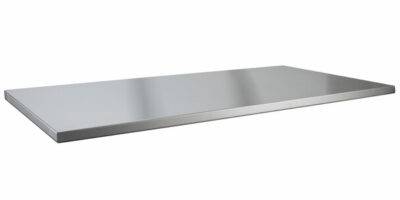 Столешница 2000*500 без борта, нерж.сталь, техно Столешница 2000*500 без борта, нерж.сталь, техно