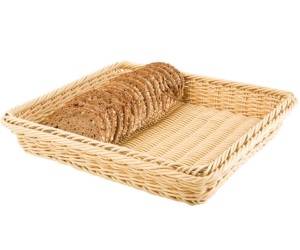 Корзина для хлеба прямоуг. 32,5х26,5х10см полиротанг APS 40242  43808 Корзина для хлеба прямоуг. 32,5х26,5х10см полиротанг APS 40242  43808