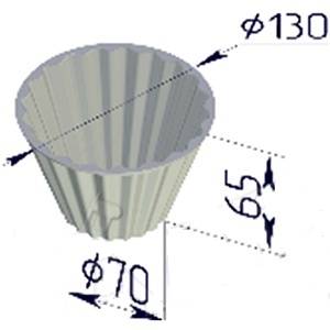 Форма для кекса 130/65 Спика 130х70х65мм Форма для кекса 130/65 Спика 130х70х65мм