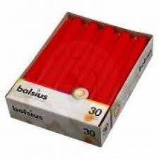 Свечи Bolsius конические красные, 24,5 см, d 24 мм, парафин 100%, 30 шт Proff Cuisine 103600354441 Свечи Bolsius конические красные, 24,5 см, d 24 мм, парафин 100%, 30 шт Proff Cuisine 103600354441