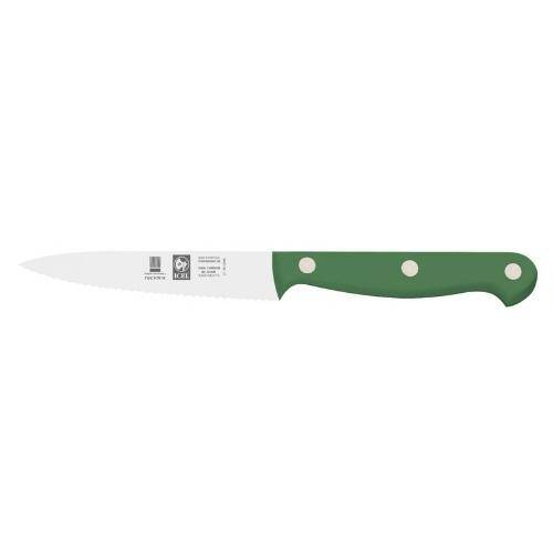 Нож для овощей 100/200 мм. с волн. кромкой, зеленый TECHNIC Icel 27500.8663000.100