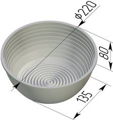 Форма круглая для расстойки Спика 17 Р-1 (220х135х80мм)