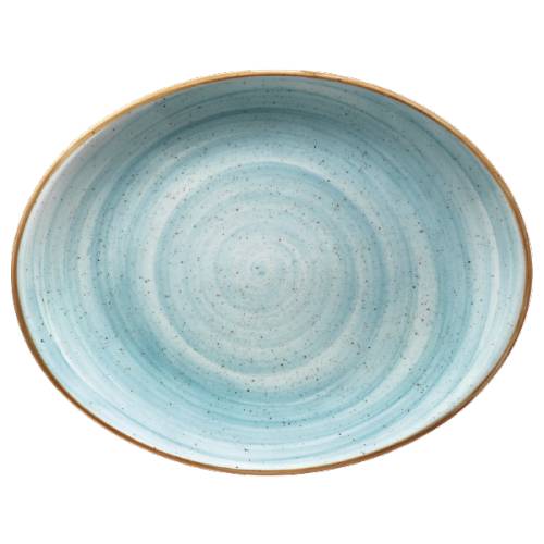 Блюдо овальное 31х24см фарфор Moove Aura Aqua Bonna AAQMOV31OV b