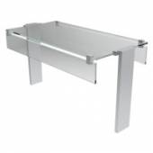 Полка настольная Gastrolux ПН-083/Т стеклянная Т-образная Полка настольная Gastrolux ПН-083/Т стеклянная Т-образная