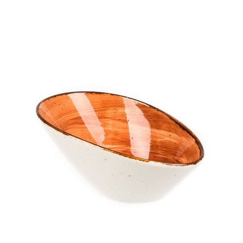 Салатник 160х120мм фарфор Fusion Brown Shore P.L.  81223199 /6/