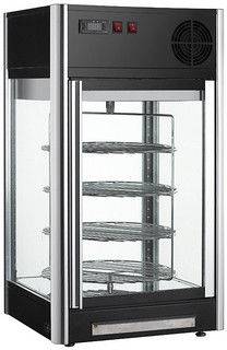 Витрина верт. холодильная настольная 4-ярусн. 108л Koreco RTW108L вращ. полки 9050