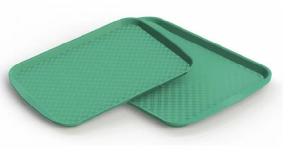 Поднос с ручками 450x350мм Рестола (зеленый) 422106609  1160 Поднос с ручками 450x350мм Рестола (зеленый) 422106609  1160