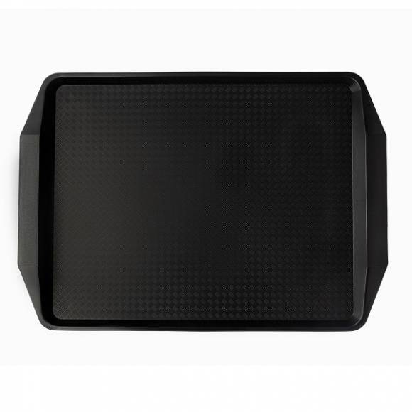 Поднос прямоугольный 42х30см черный поверхность классик (110) MGprof 1732