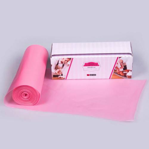 Мешок кондитерский 3-сл в рулоне 53 см розовый, 80 мкм, особо прочные швы, 100 шт/рул, P.L. Proff Мешок кондитерский 3-сл в рулоне 53 см розовый, 80 мкм, особо прочные швы, 100 шт/рул, P.L. Proff