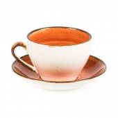 Чайная пара 200мл фарфор Fusion Brown Shore P.L.  81223202 /4/