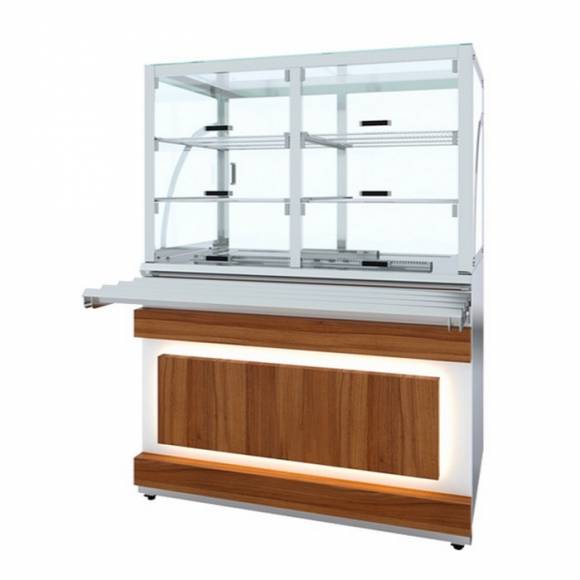 Прилавок холодильный Eco Wood Luxstahl ПХК (С)-1200 Premium Прилавок холодильный Eco Wood Luxstahl ПХК (С)-1200 Premium