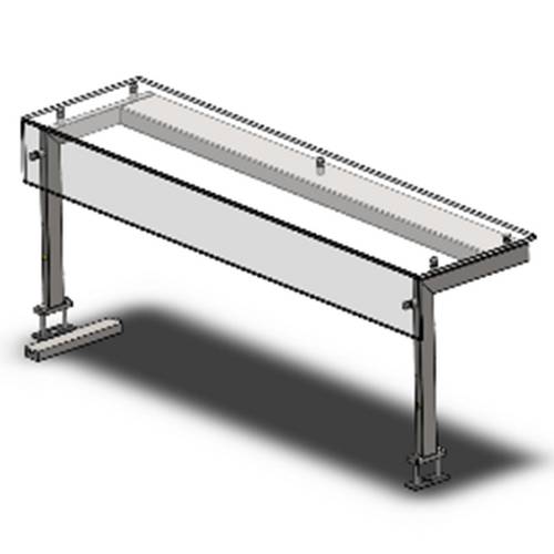 Полка Refettorio Drop-In Г - тип/ 1250 с узким стеклом Полка Refettorio Drop-In Г - тип/ 1250 с узким стеклом