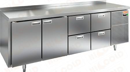 Стол холодильный Hicold GN1122/TN 2 двери 4ящика