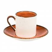 Кофейная пара 100мл фарфор Fusion Brown Shore P.L.  81223201 /6/ Кофейная пара 100мл фарфор Fusion Brown Shore P.L.  81223201 /6/