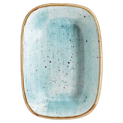 Блюдо прямоугольное 14х10см фарфор Gourmet Aura Aqua Bonna /12/ AAQ GRM 14 DKY