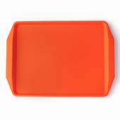 Поднос прямоугольный 42х30см оранжевый поверхность классик (166) MGprof 1732