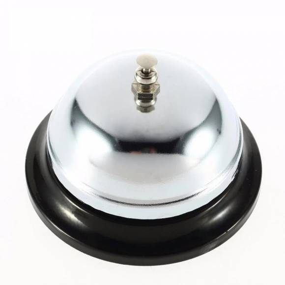 Звонок хромированный настольный,d=85mm, P.L. - BarWare BRSD0005-CMP SUB Звонок хромированный настольный,d=85mm, P.L. - BarWare BRSD0005-CMP SUB