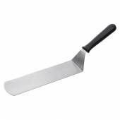 Лопатка 41 см. изогнутая раб. часть 25*7,5 см. нерж. с пластик. ручкой черная MGprof 80946