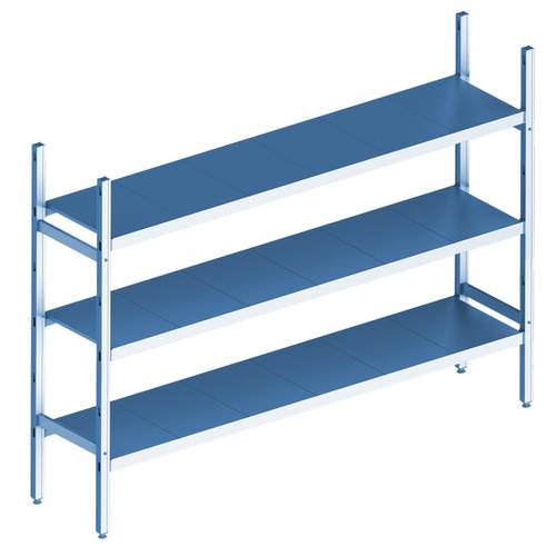 Cтеллажная система Polair LOAD.ME inox 3 яруса 1300x300x1600 Cтеллажная система Polair LOAD.ME inox 3 яруса 1300x300x1600