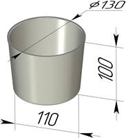 Форма для хлеба Спика круглая 130*110*100  Форма для хлеба Спика круглая 130*110*100
