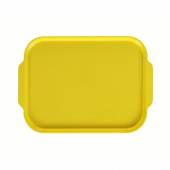 Поднос прямоугольный 45х35,5см с ручками желтый [7011]